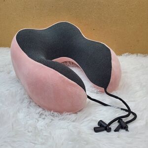 Pink and Black Memory Foam Travel Pillow/Neck Pillow